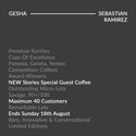 GUSTATORY Stories Onyx Coffee Lab Colombia Sebastian Ramirez Gesha Coffee (#018)