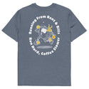 GUSTATORY Coffee Over Bills Organic Cotton Embroidered T-Shirt