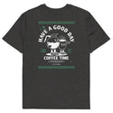 GUSTATORY Have A Good Day Organic Cotton Embroidered T-Shirt