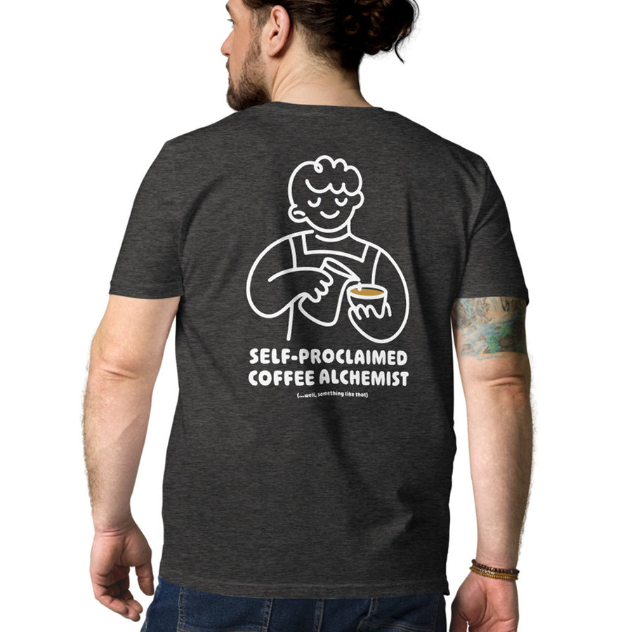 GUSTATORY Coffee Alchemist Organic Cotton Embroidered T-Shirt