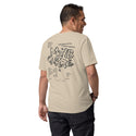 GUSTATORY Melbourne Coffee Scene Organic Cotton Embroidered T-Shirt