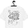 GUSTATORY Melbourne Coffee Scene Organic Cotton Embroidered T-Shirt