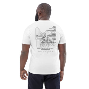 GUSTATORY London Coffee Scene Organic Cotton Embroidered T-Shirt