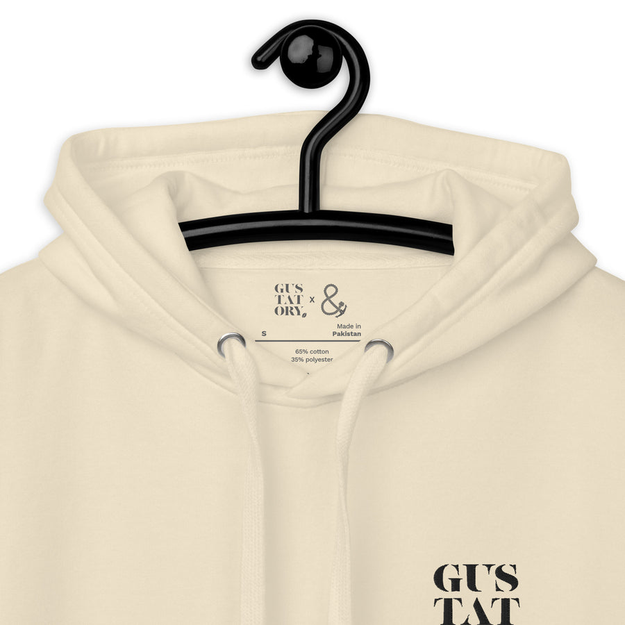 GUSTATORY Amsterdam Coffee Scene Cotton Blend Embroidered Hoodie