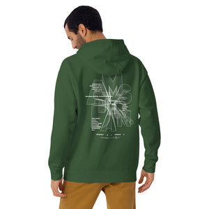 GUSTATORY Amsterdam Coffee Scene Cotton Blend Embroidered Hoodie