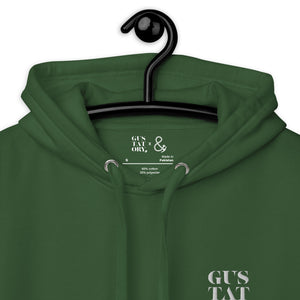 GUSTATORY New York Coffee Scene Cotton Blend Embroidered Hoodie