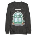 GUSTATORY Coffee & Chats Cotton Blend Embroidered Sweatshirt