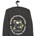 GUSTATORY Coffee Over Bills Cotton Blend Embroidered Sweatshirt