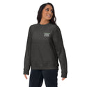 GUSTATORY Coffee & Chats Cotton Blend Embroidered Sweatshirt