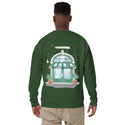 GUSTATORY Coffee & Chats Cotton Blend Embroidered Sweatshirt